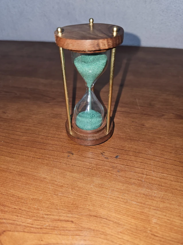 Antique wooden send timer