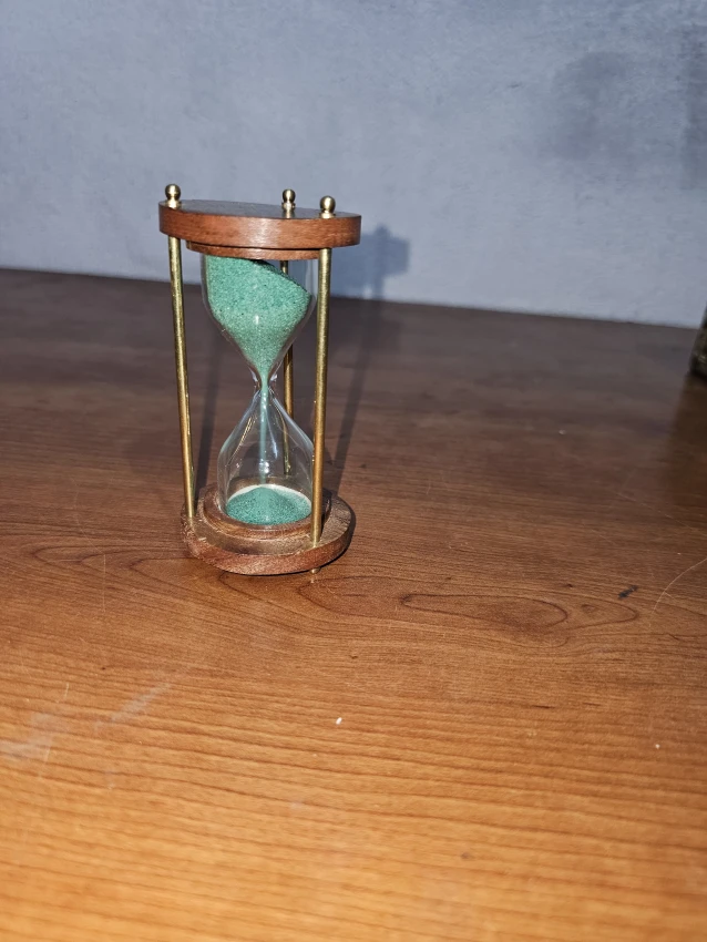 Antique wooden send timer