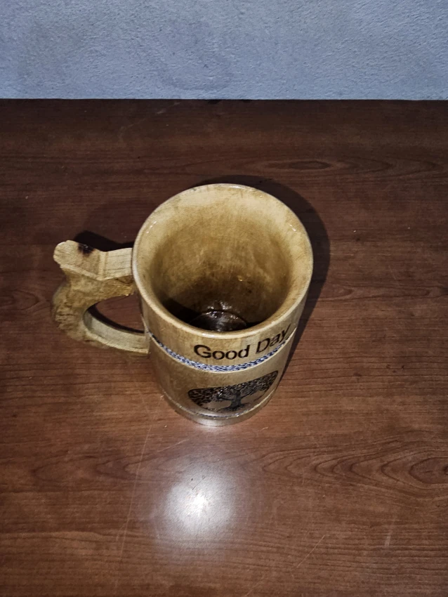Wooden Beer Mug/Natural Solidwood/Drinking Mug