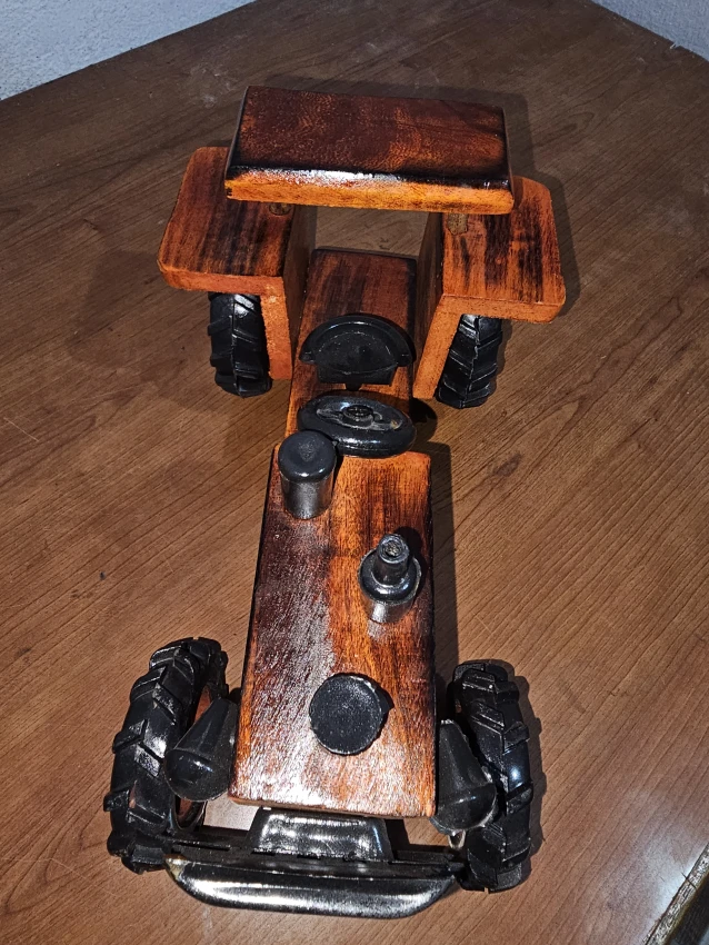 Wooden decorative Tractor