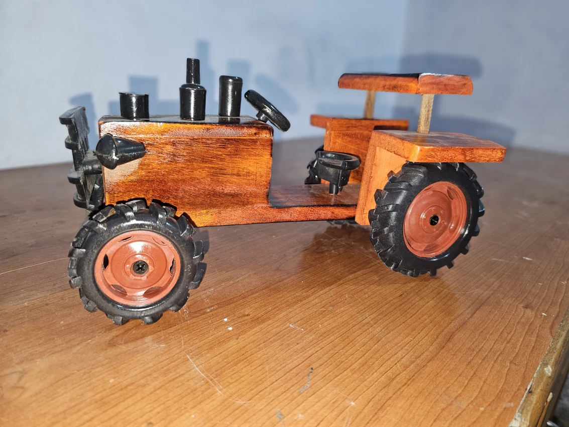 Wooden decorative Tractor