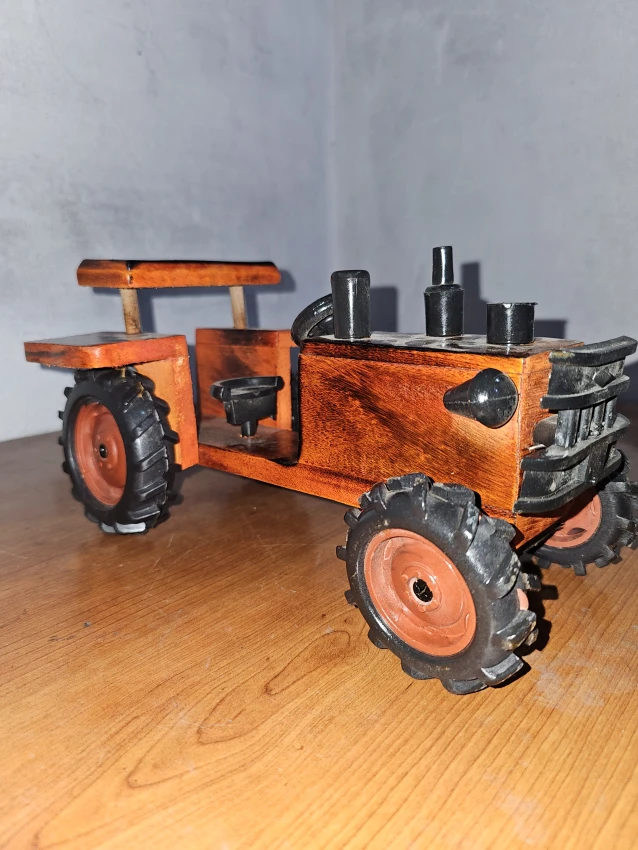 Wooden decorative Tractor