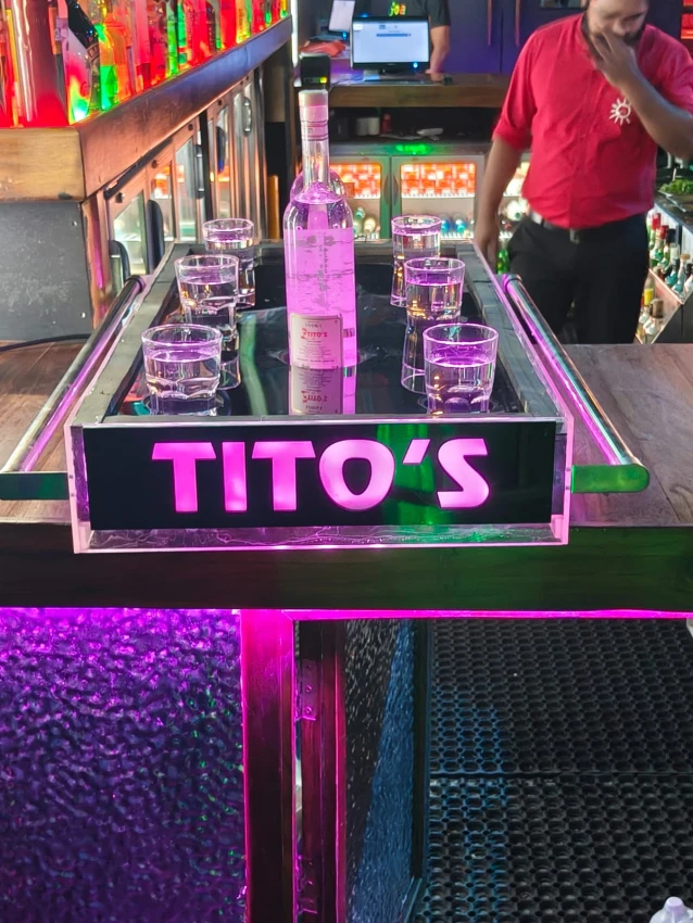 Luxury Bar Bottle Display Tray